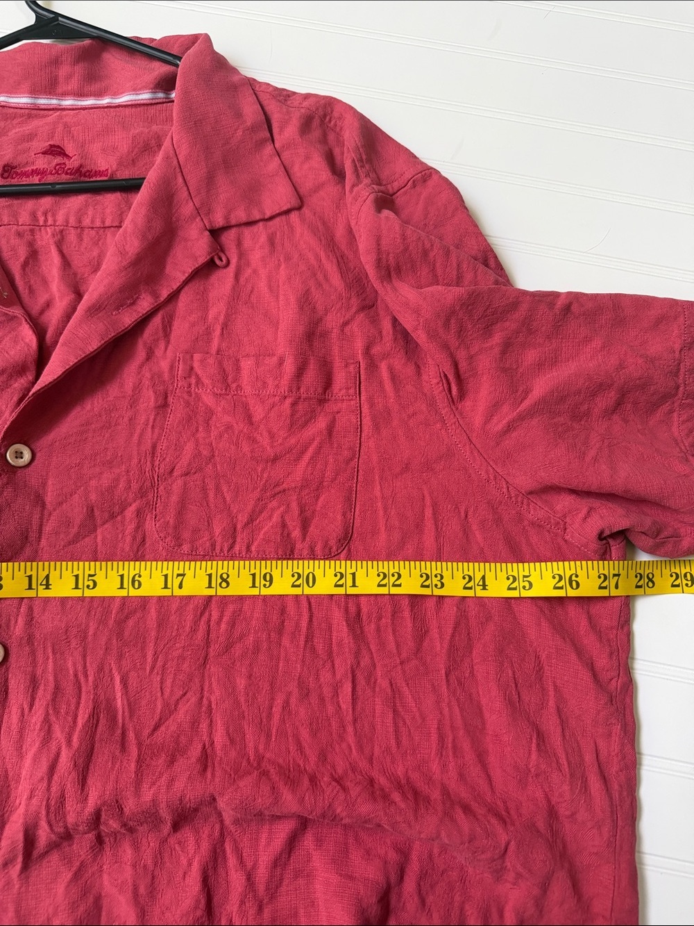 (360)Tommy Bahama Men’s Coral Button-Front Camp Shirt - Picture 6 of 7
